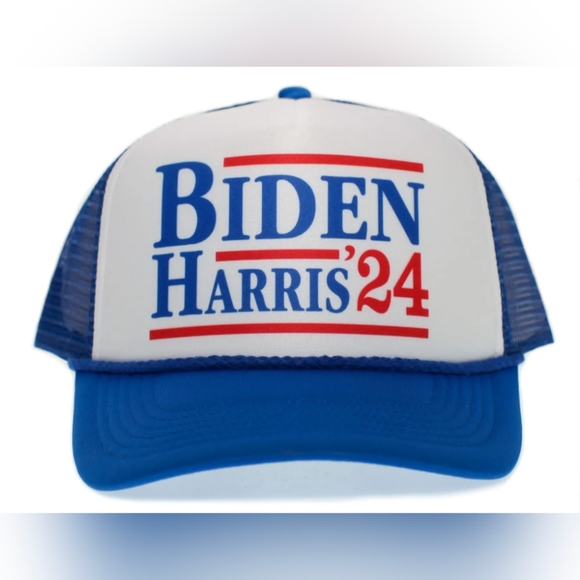 Joe Biden Kamala Harris 2024 Democratic Party Truckers Hat Printed Presidential - Picture 3 of 6